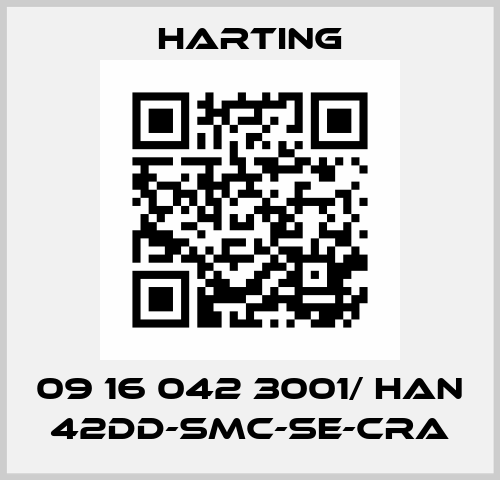 09 16 042 3001/ Han 42DD-SMC-SE-CRA Harting