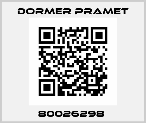 80026298  Dormer Pramet