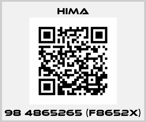 98 4865265 (F8652X) Hima