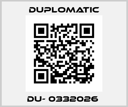 DU- 0332026  Duplomatic