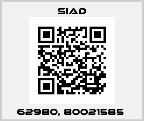 62980, 80021585  SIAD