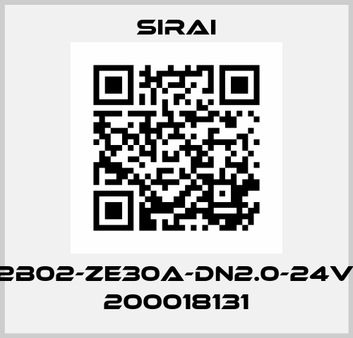 V162B02-ZE30A-DN2.0-24VDC / 200018131 Sirai