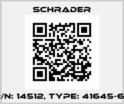 P/N: 14512, Type: 41645-67 Schrader..
