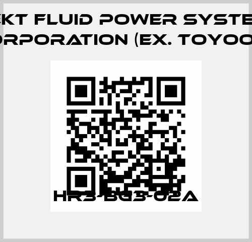 HR3-BG3-02A JTEKT FLUID POWER SYSTEMS CORPORATION (ex. Toyooki)