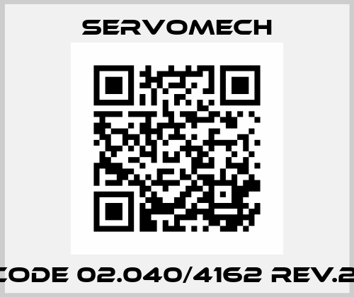 Code 02.040/4162 rev.2  Servomech