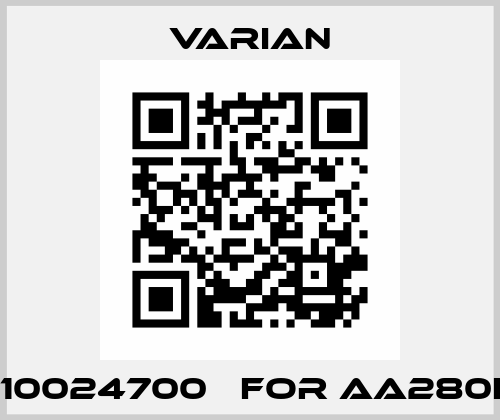 9910024700   FOR AA280FS  Varian