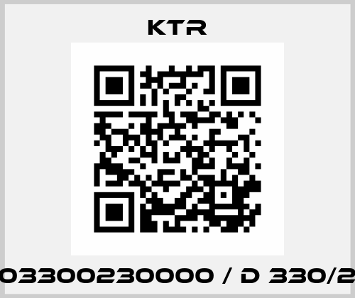 303300230000 / D 330/23 KTR
