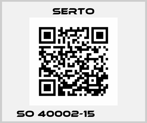 SO 40002-15            Serto