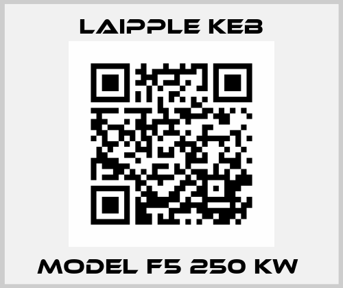 Model F5 250 kW  LAIPPLE KEB