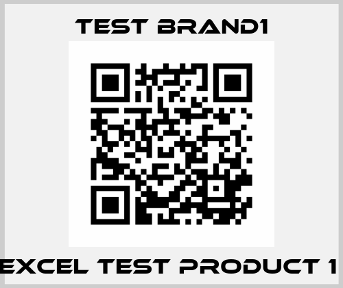 Excel Test Product 1  Test Brand1