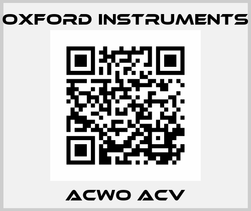 ACWO ACV Oxford Instruments