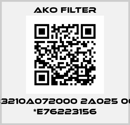 FAE083210A072000 2A025 000000 *E76223156 Ako Filter