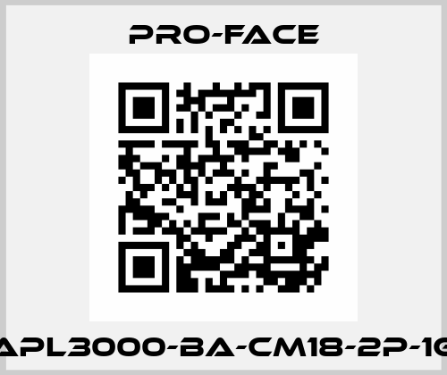 APL3000-BA-CM18-2P-1G Pro-Face