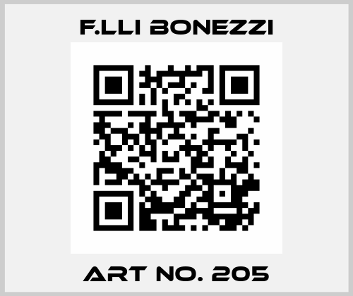 ART NO. 205 F.lli Bonezzi