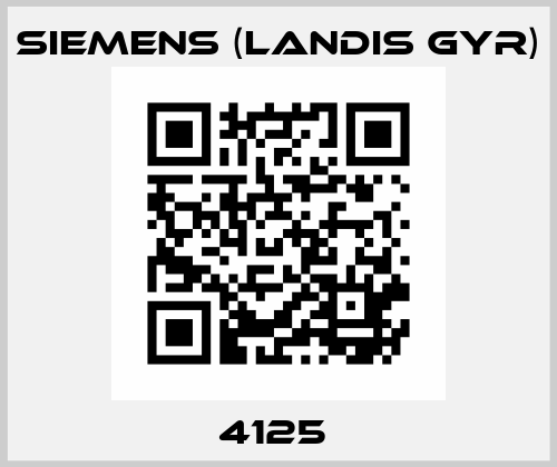 4125  Siemens (Landis Gyr)