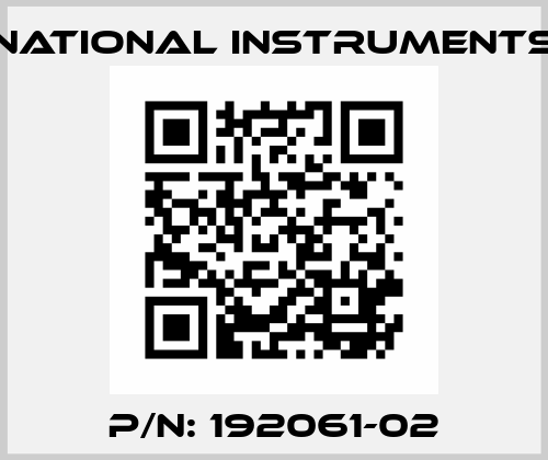 P/N: 192061-02 National Instruments