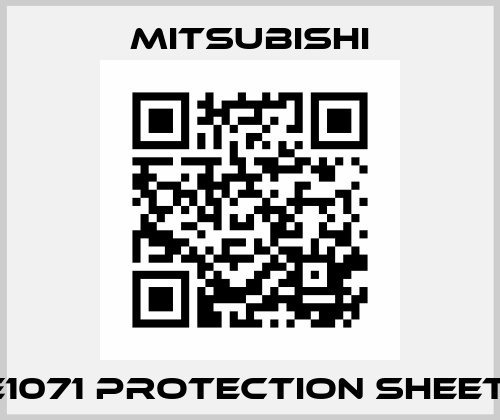 E1071 Protection sheet  Mitsubishi