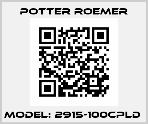 Model: 2915-100CPLD  Potter Roemer