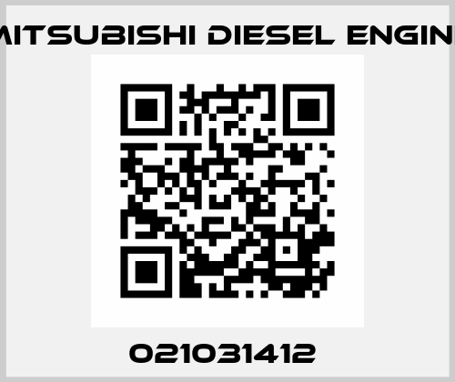 021031412  Mitsubishi Diesel Engine