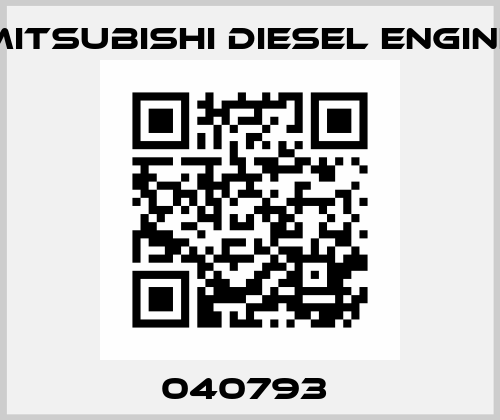 040793  Mitsubishi Diesel Engine