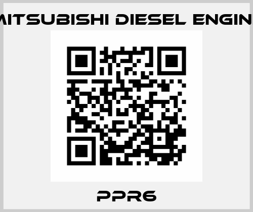PPR6 Mitsubishi Diesel Engine