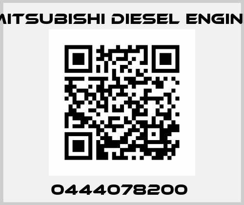 0444078200  Mitsubishi Diesel Engine