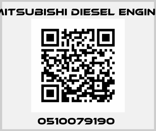 0510079190  Mitsubishi Diesel Engine