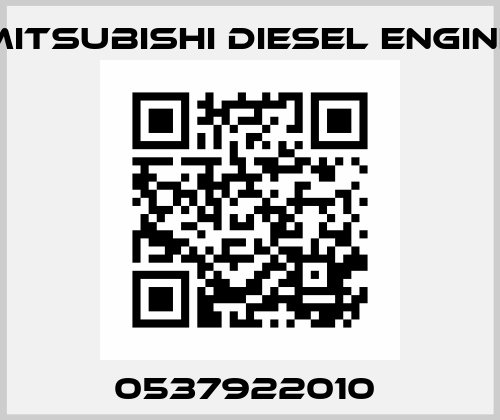 0537922010  Mitsubishi Diesel Engine
