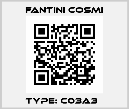 Type: C03A3   Fantini Cosmi