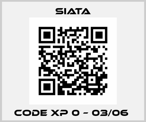 Code XP 0 – 03/06  Siata