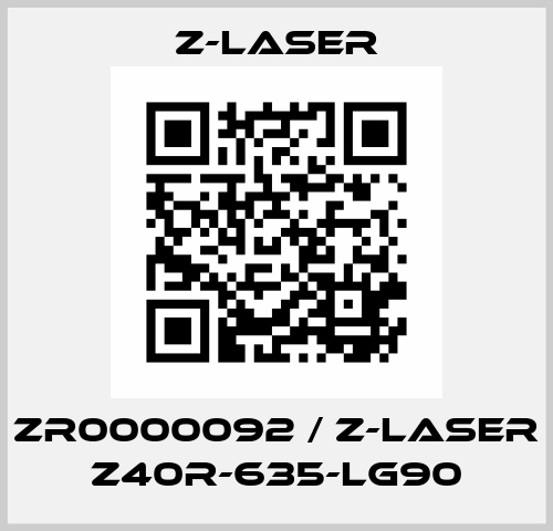 ZR0000092 / Z-LASER Z40R-635-lg90 Z-LASER