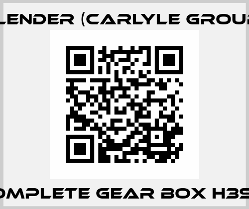 Complete Gear box H3SH  Flender (Carlyle Group)
