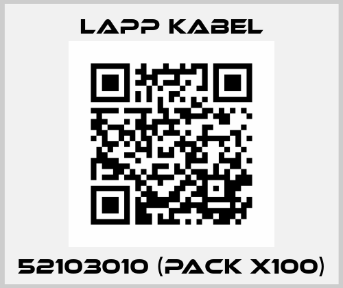 52103010 (pack x100) Lapp Kabel