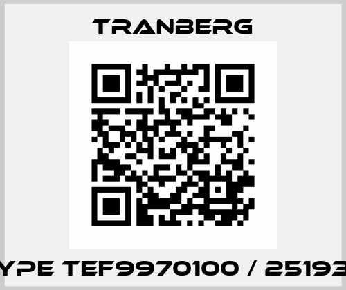 Type TEF9970100 / 251936 TRANBERG