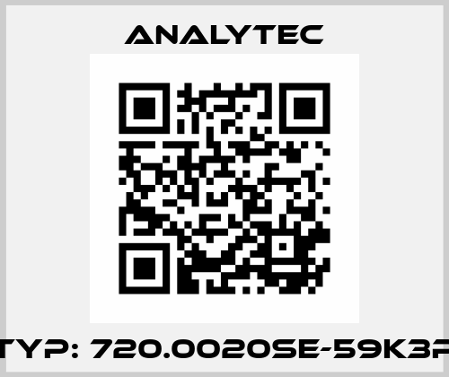 Typ: 720.0020SE-59K3P Analytec