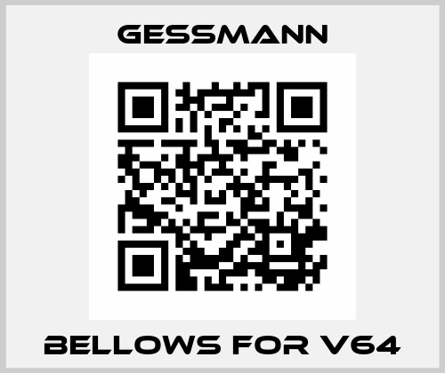 BELLOWS FOR V64 Gessmann
