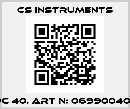 PC 40, Art N: 06990040   Cs Instruments