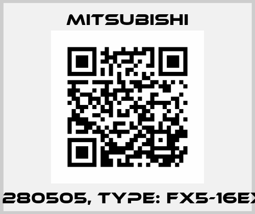P/N: 280505, Type: FX5-16EX/ES Mitsubishi