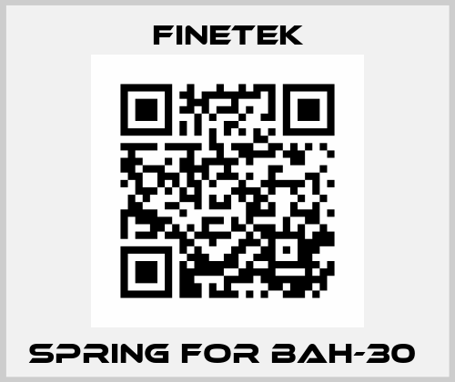 Spring for BAH-30  Finetek