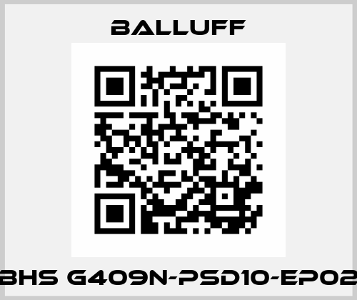 BHS G409N-PSD10-EP02 Balluff
