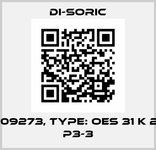 p/n: 209273, Type: OES 31 K 20000 P3-3 Di-Soric