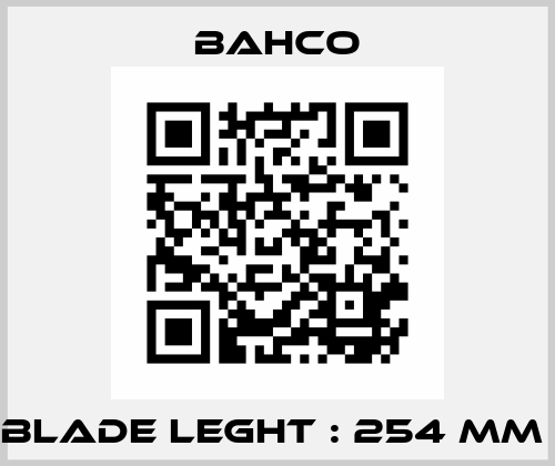 BLADE LEGHT : 254 MM  Bahco