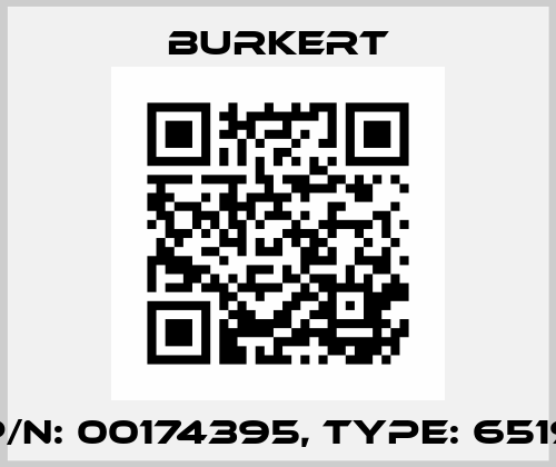 p/n: 00174395, Type: 6519 Burkert