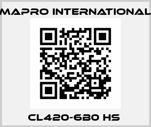 CL420-6B0 HS  MAPRO International