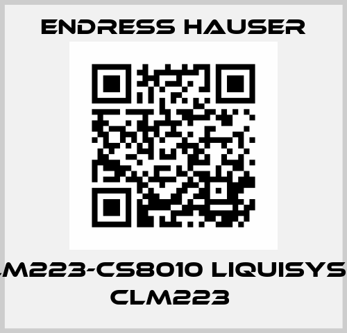 CLM223-CS8010 LIQUISYS M CLM223  Endress Hauser