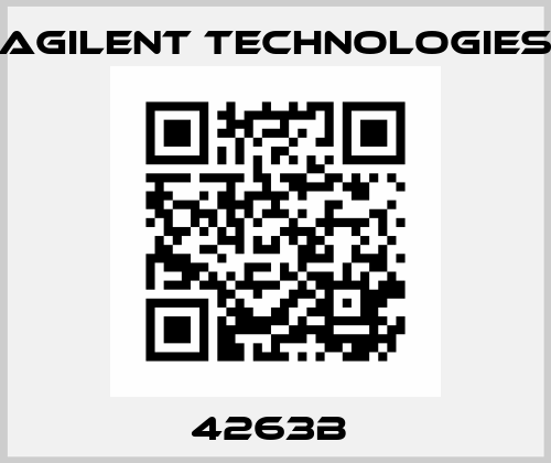4263B  Agilent Technologies