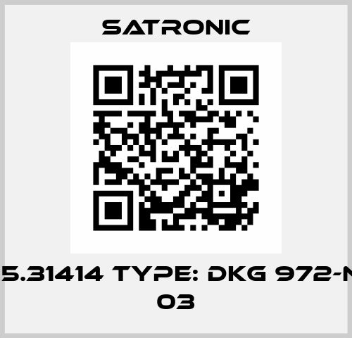 p/n: 015.31414 type: DKG 972-N Mod. 03 Satronic
