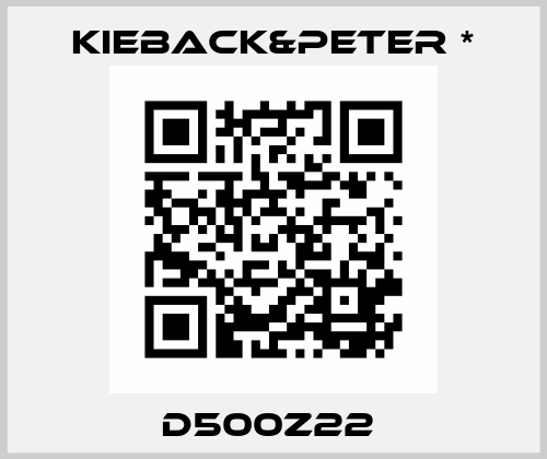 D500Z22  Kieback&Peter *