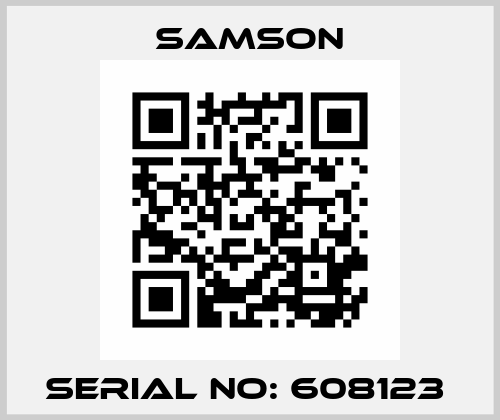Serial no: 608123  Samson