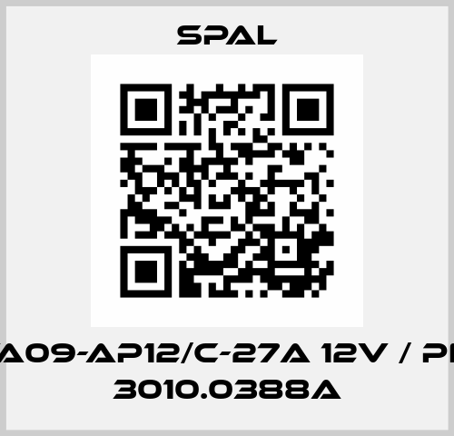 VA09-AP12/C-27A 12V / PN: 3010.0388A SPAL